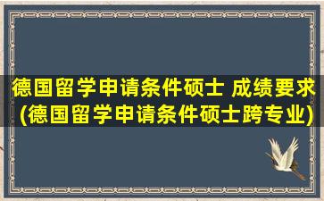 德国留学申请条件硕士 成绩要求(德国留学申请条件硕士跨专业)